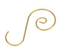 HEEPDD Ganci a Forma di S da 60 Pezzi, Ganci Multiuso in Metallo per Decorazioni per L'albero di Natale, con 4 Colori Rosso Verde Oro Argento per Decorazioni per L'ufficio Domestico (GOLD)