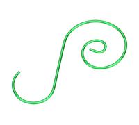 HEEPDD Ganci a Forma di S da 60 Pezzi, Ganci Multiuso in Metallo per Decorazioni per L'albero di Natale, con 4 Colori Rosso Verde Oro Argento per Decorazioni per L'ufficio Domestico (GREEN)