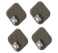 HEEPDD Ganci Adesivi Forti capacità di Carico, Plastica Addominali Premium, Installazione Facile, Design Elegante, 4 Pezzi, Ganci da Parete per Ufficio da Bagno in Nan (grigio trasparente)