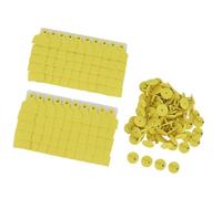 HEEPDD Gestione delle Forniture Etichette per le Orecchie di Maiale in Bianco, 100 Set Tag Auricolare TPU per l'identificazione della Gestione degli Animali con Auto -etichettatura NAN