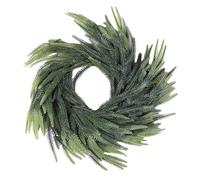 HEEPDD Ghirlanda Autunnale, Ghirlanda della Porta D'ingresso All'aperto Decorazione di Pino Simulata Ghirlate per Ago di Pino per Pinete Porta Anteriori Foglie di Eucalipto Natale