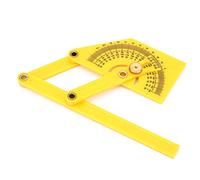 HEEPDD Goniometro da 180 Gradi Righello Strumento di Misurazione dell'angolo Regolabile con Scala Chiara per Progetti e Lavori di Lavorazione del Legno Precisi Ideale per Falegnami Designer