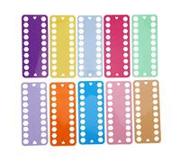 HEEPDD I Dadi Dell'Organizzatore Vanno con 20 Fori di Plastica Filettati, per Amministrare, Cuciture Accessori a Casa, un Organizzatore di 20 Camere per L'IGLA e il Giallo/Blu/Verde