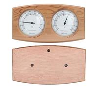 HEEPDD Igrometro per Legno 2 in 1, Accessori per Sauna Calibrazione Chiara Prestazioni Stabili, con Legno di Cedro Resistente alle Alte Temperature, per Accessori per Bagni Turchi per Sauna 2 in 1