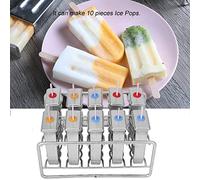HEEPDD Il Gelato in Acciaio Inossidabile Set Popmal Duerabile per un Uso Lungo è Disponibile con la Base dei Supporti per Parti Fatte in Casa di Popmal di Gelato in Acciaio Inossidabile per Geeting