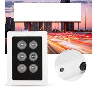 HEEPDD Illuminatori a Infrarossi, Lega di Alluminio 2,0 Mm, Luci IR Ad Alta Potenza 6 Pz, Distanza di Irradiazione di 20 M per Telecamere di Sorveglianza