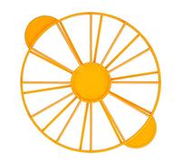 HEEPDD Indicatore Rotondo del Clipping Dell'impasto Facile in una Porzione Uguale del Coltello, Comodo Supporto per Feste di Compleanno, Materiali per la Classe Alimentare (Giallo 126 g/4,4 once