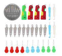 HEEPDD Infila Ago Automatico, Strumento per Ago da Cucito a Mano con Manico a Forma di Zucca per Macchine da Cucire Domestiche, Pelle, Denim, Seta, Tela e Cotone