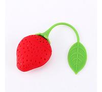 HEEPDD Infusore per tè Alla Fragola in Silicone, Materiale per Uso Alimentare, Ideale per Foglie Sfuse, Perfetto per Uso Domestico o in Ufficio Forniture per caffè e tè