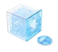 HEEPDD Innovativo Gioco Puzzle Labirinto Denaro, Giocattolo Educativo in Plastica per Bambini, Sfida Divertente e Coinvolgente per Risparmiare Denaro, Ideale per Bambini Dai 5 Anni in su (BLUE)