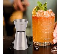 HEEPDD Jigger per Vino in Acciaio Inossidabile 304, Misurino per Cocktail per Baristi e Uso Domestico, capacità 50/25 Cc Jigger per Vino in Acciaio Inossidabile 304, Doppia (Grandi dimensioni 1,69 X
