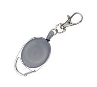 HEEPDD Keychain a Scomparsa, Gancio Rapido a Prova di Furto, Cordino Portatile Portatile Pesante, per Chiavi, Piccoli Articoli NAN (GRAY)