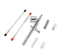 HEEPDD Kit Aerografo Professionale, Alimentazione a gravità a Doppia Azione con Ugelli da 0,2-0,5 Mm, Mini Pistola a Spruzzo Artistica Portatile per Pittura, Trucco, Decorazione di Torte, Tatuaggi,
