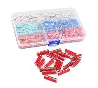 HEEPDD Kit Assortimento di Fusibili per Auto a Forma di Siluro Multicolore da 200 Pezzi per Auto Europee, Struttura in Metallo e Plastica, Protegge da Cortocircuiti e Sovraccarico, Ideale per Europee,