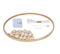 HEEPDD Kit Campanelli Eolici Fai-da-te, Ornamenti Artigianali con Perline di Legno, Regalo Decorativo Fai-da-te da Appendere Alla Casa per Tutte le età