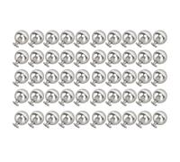 HEEPDD Kit da 50 Set di Rivetti a Sfera, Rivetti da 10 Mm con Viti per Artigianato in Pelle e Decorazione di Abbigliamento Kit da 50 Set di a Sfera, Materiale in Ferro, Accessori per Indumenti Nan