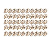 HEEPDD Kit da 50 Set di Rivetti a Sfera, Rivetti da 10 Mm con Viti per Artigianato in Pelle e Decorazione di Abbigliamento Kit da 50 Set di a Sfera, Materiale in Ferro, Accessori per Indumenti Nan