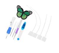 HEEPDD Kit di Avviamento da Ricamo con Aghi Veloce di Dimensioni per Fusioni da Ricamo, per Tappeti/Cuscini, Scatola di Plastica Trasparente