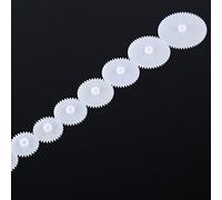 HEEPDD Kit di Ingranaggi in Plastica da 12 Pezzi, Versatile Modellismo Fai-da-Te con 12 di Ingranaggi per Progetti di Robotica e Automobili con 24 Dimensioni di Denti e Diametro di Apertura di 0,08