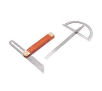 HEEPDD Kit di Protrattore in Acciaio Inossidabile, Angolo di Ottone, Rotazione Regolabile a 360 Gradi Strumento di Scartamento con Smussatura T, Kit di Misurazione Completo per