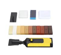 HEEPDD Kit di Riparazione del Pavimento in Legno 11 Colori Guarnizione Dida Cera Facile da Riparare Graffi e Danni per Estendere la Durata Utile per gli Amanti del Fai -da -te: Plastica, Cera