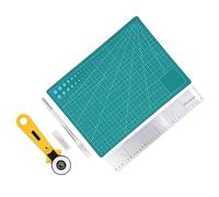 HEEPDD Kit di Tappeto da Taglio, Coltello Intagliato e Kit Cucitura in Pelle Rotante in Pelle Cucitura in Fatta a Mano Strumenti di Lavoro per Strumenti in in Fai -da -te