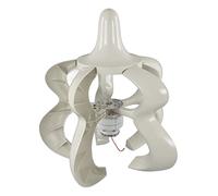 HEEPDD Kit Generatore Eolico Verticale 12V 24V, Generatore Eolico a Forma di Zucca a 5 Pale con Pale in Fibra di Nylon e Controller IP67, Potenza Silenziosa Senza Imbardata per Barche Marine (100W)