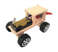 HEEPDD Kit Modello Educativo STEM per Auto Eolica in Legno Fai-da-te Esperienza Pratica di Apprendimento della Fisica Montaggio Semplice per Giovani Studenti Compatto 4,7 X 3,1 X 2,6 Pollici Ideale