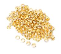 HEEPDD Kit Occhielli da 100 Pezzi, Occhielli in Ottone da 4 Mm per Lavori Artigianali, Ideali per Progetti di Abbigliamento e Pelletteria (#2)