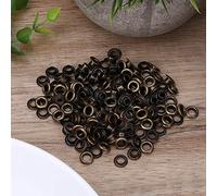 HEEPDD Kit Occhielli da 100 Pezzi, Occhielli in Ottone da 4 Mm per Lavori Artigianali, Ideali per Progetti di Abbigliamento e Pelletteria (#4)
