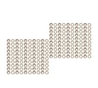 HEEPDD Kit Occhielli in Ottone, Set di Anelli di Tenuta in Metallo Resistente per Tessuto e Pelle, 100 Set, Diametro Interno 18 Mm Adatto per Riparazioni (#3)