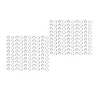 HEEPDD Kit Occhielli in Ottone, Set di Anelli di Tenuta in Metallo Resistente per Tessuto e Pelle, 100 Set, Diametro Interno 18 Mm Adatto per Riparazioni (#2)