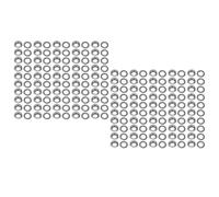 HEEPDD Kit Occhielli in Ottone, Set di Anelli di Tenuta in Metallo Resistente per Tessuto e Pelle, 100 Set, Diametro Interno 18 Mm Adatto per Riparazioni (#1)