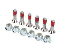 HEEPDD Kit Pignone Placcato in Lega di Alluminio Grado 10.9 6 Pezzi, Kit Attrezzi 6 Pezzi, Dadi Vite Pignone M8 per YZ YZF KX KXF RM RMZ CR CRF, Installazione Facile con Chiave Esagonale Grado 10.9