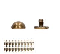 HEEPDD Kit Rivetti in Pelle, Materiale in Lega Portatile per Abbigliamento Punk e Collari per Animali Domestici 100 Set di Decorazioni Rotonde a Forma di Fungo (#1)