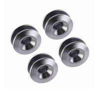 HEEPDD Kit Rondelle Paraurti, Set di Elementi di Fissaggio in Alluminio con e Bulloni per l'uso nel Vano Motore e nel Bagagliaio (GRAY)