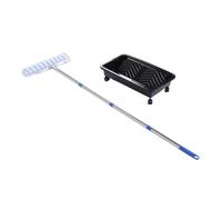 HEEPDD Kit Rullo per Pittura da 18 Pollici, Asta di Prolunga in Acciaio Inossidabile, Copertura Professionale per Pareti e Soffitti, Perfetto per Progetti Fai da Te Pittura, Rivestimento e