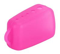 HEEPDD Kit Spazzolino Copricapo Protettivo Copricapo per Spazzolino Elettrico con Custodia da Viaggio Portatile per Viaggi a Casa Campeggio Escursionismo in Silicone all'aperto Nan (Rosa rossa)
