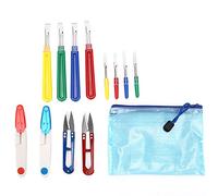 HEEPDD Kit Taglia Asole, Levapunti con Manico in Plastica e Forbici in Acciaio Inossidabile, Copertura Protettiva Inclusa per Cucire, Infilare, Ricamare