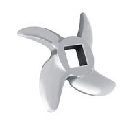 HEEPDD Lama di Ricambio per Tritacarne in Acciaio Inossidabile, Coltello per Tritare Senza Sforzo per Carne, Frutta e Verdura, con Materiale di Alta qualità, Adatto a Smerigliatrici (12#)