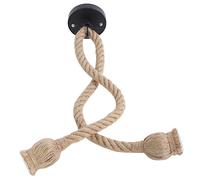 HEEPDD Lampada a Corda, Luce con Base E27, Perfetta per la Decorazione Domestica Rustica e la Creazione di un'atmosfera Calda Lampada a Corda, Pendente in di Canapa Nan Forniture di Illuminazione