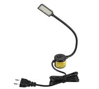 HEEPDD Lampada Macchina da Cucire, 15 LED Lampada Lavoro Flessibile a Collo Cigno con Base Magnetica per torni Studio Trapani a Colonna banco Spina UE 110-250V(Spina UE)