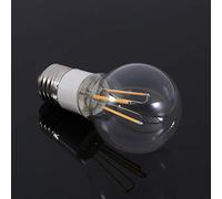 HEEPDD Lampadina a Filamento LED E27, PC Trasparente + Alluminio, Luce Brillante a Risparmio Energetico per Hotel, Negozi, Sale Riunioni, 12V 4W Bianco Freddo (3W)