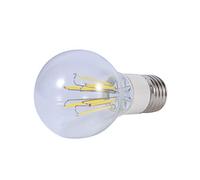 HEEPDD Lampadina a Filamento LED E27, PC Trasparente + Alluminio, Luce Brillante a Risparmio Energetico per Hotel, Negozi, Sale Riunioni, 12V 4W Bianco Freddo (6W)