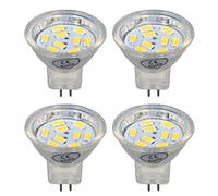 HEEPDD Lampadina LED MR11 da 3 W Ad Alte Prestazioni con Base a Doppio Perno da 9 Perle per Lampada da Paesaggio, luminosità di 300 Lm e Angolo di Illuminazione di 120 Gradi (Bianco caldo)