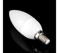 HEEPDD Lampadine a Candelabri a LED, luminosità 3W 5000LM Lampadina Base E14 per Lampadario Ventilatore da Soffitto AC 220V Luce Gialla Calda (Punta Coda)