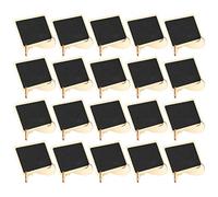 HEEPDD Lavagna per Gesso, Mini Lavagna in Legno, Segnaposto Riutilizzabili per Matrimoni, Feste, Numeri da Tavolo, Materiale Scolastico 3,1 X 2 Pollici