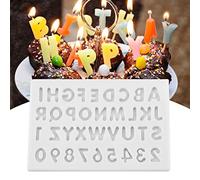 HEEPDD Lettere di Silicone Forma Cake Fundant Chocolate Food Grade, Facile da Pulire, per Cottura Fai -da -te, Festa di Compleanno, Cottura per Baby Shower (GRAY)