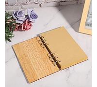 HEEPDD Libro degli Ospiti degli Ospiti Libro degli in Legno, Taccuino di Memoria Keepsake per Le Feste di Nozze con Ornamenti Sospesi per Feste di Coinvolgimento Album dei Messaggi di Matrimonio NAN