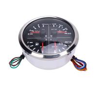 HEEPDD Livello di Carburante Olio Pressione Acqua Gestaggio di Tensione della Temperatura, Indicatore del Carburante, 4 in 1 Calibro Digitale Multifunzionale per Camion Yacht per, Adatto per il